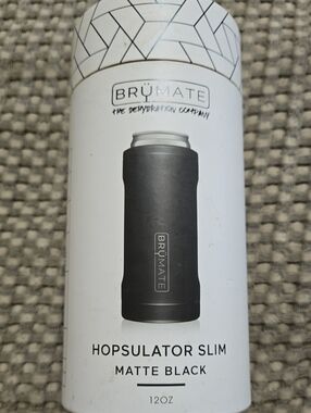 BrüMate Hopsulator Slim Can Cooler - Matte Black -NIB